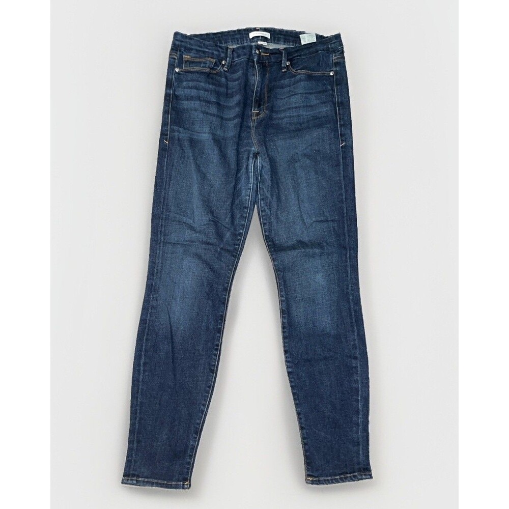 Good American Good Legs High Rise Skinny Jeans GAGL103 Blue089 Size 12 / 31